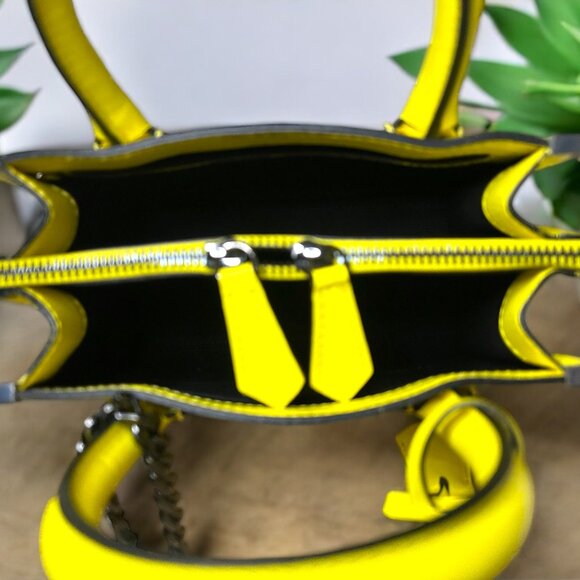 NWT The Kooples Medium Ming Bag in Yellow Leather - MSRP $425.00 - Picture 3 of 8